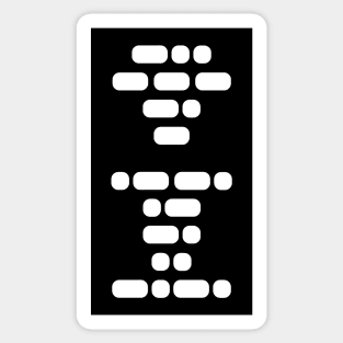 Don’t Panic (morse code) design. Sticker